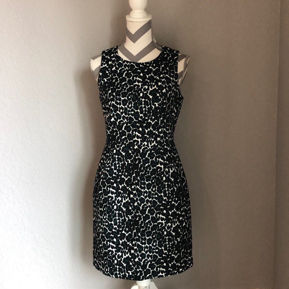 J. Crew Leopard Print Classic Dress